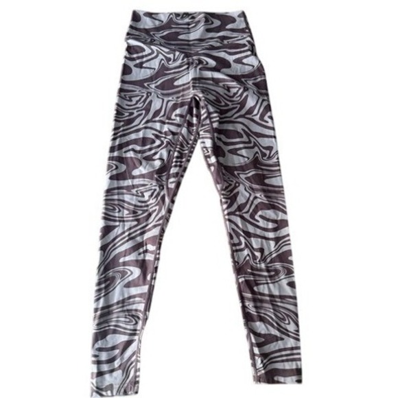 Balance Athletica Pants - Balance‎ Athletica Womens Brown Marble Swirl High Waisted Leggings Size Medium